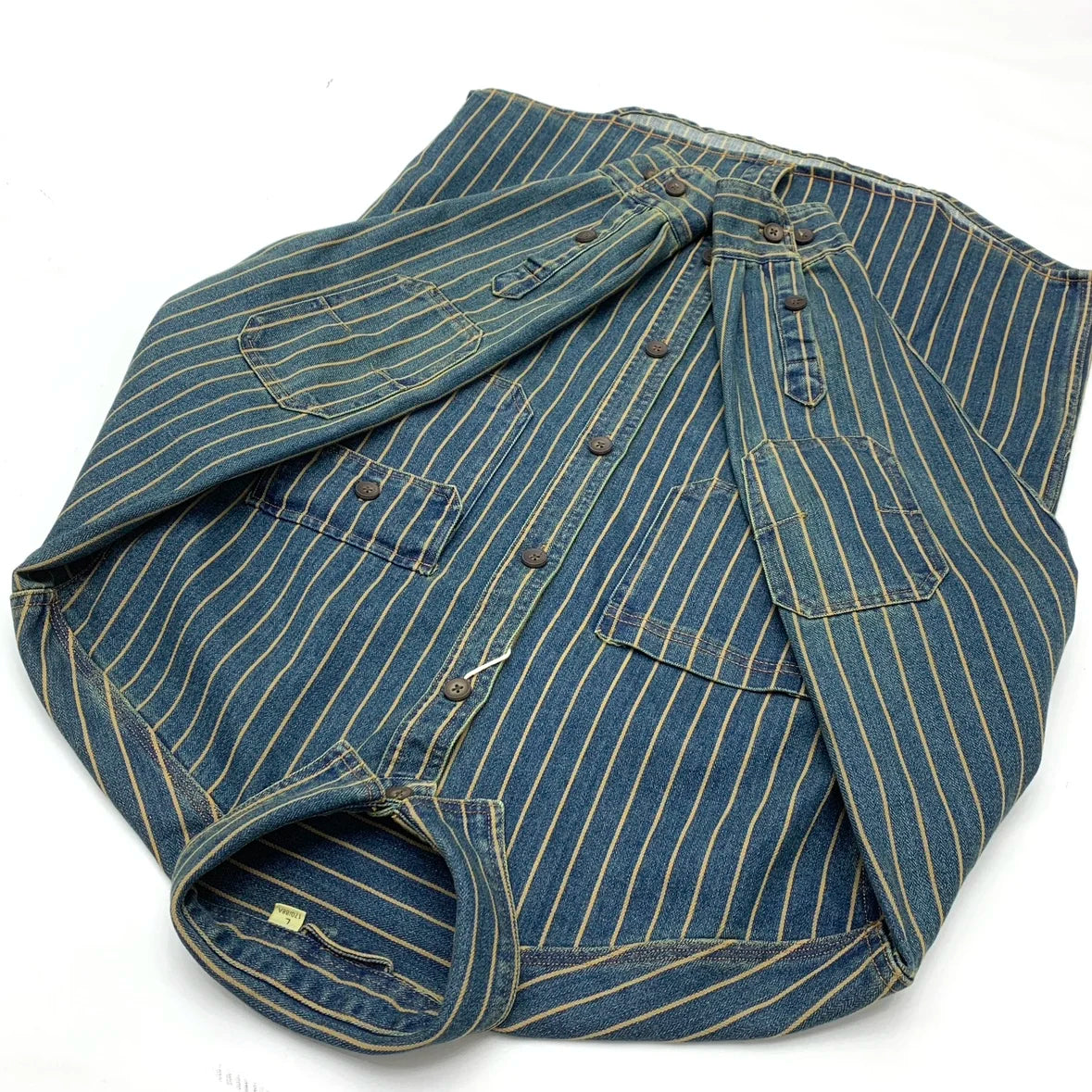 Retro Striped Denim Jacket